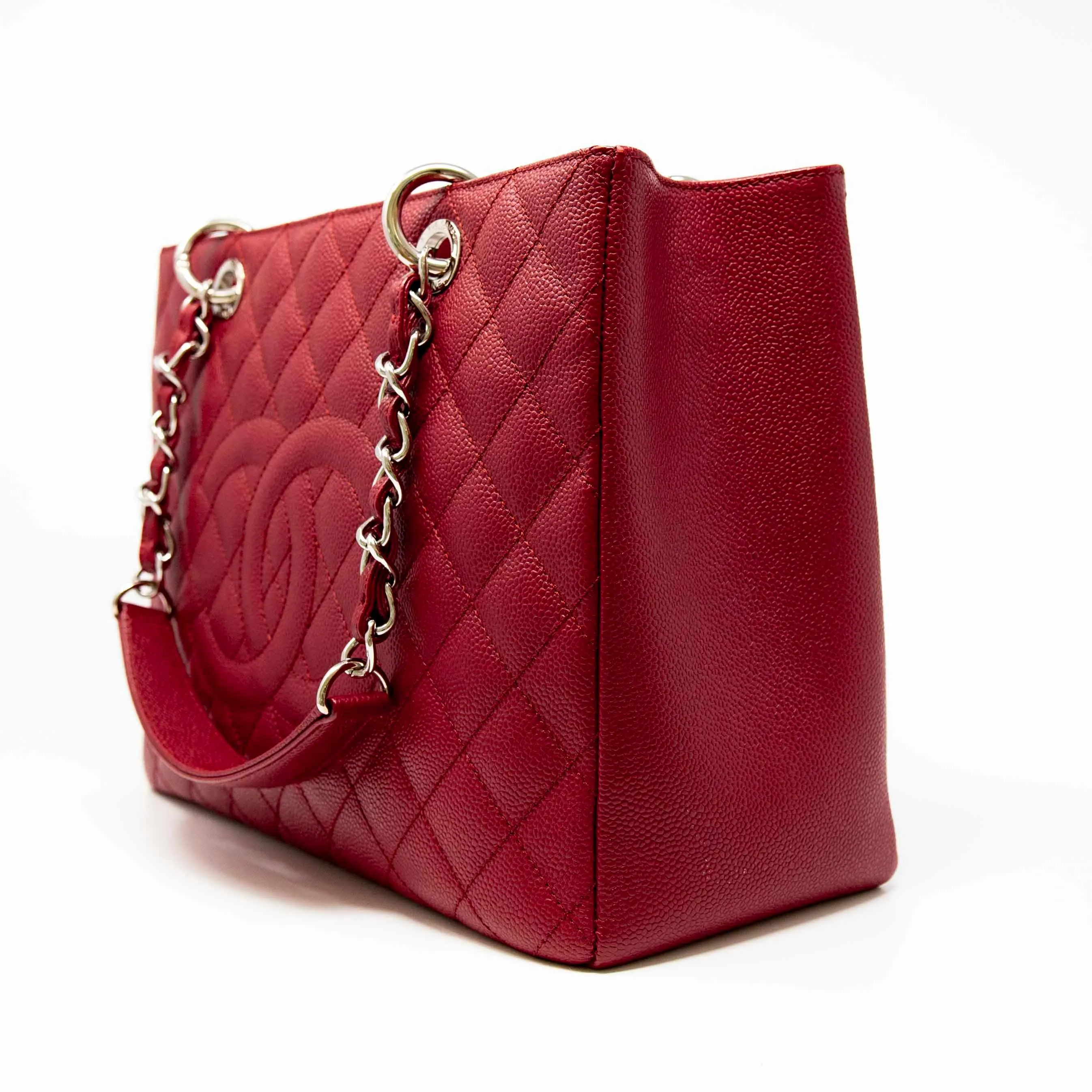 Chanel Red Grand Shopping Tote