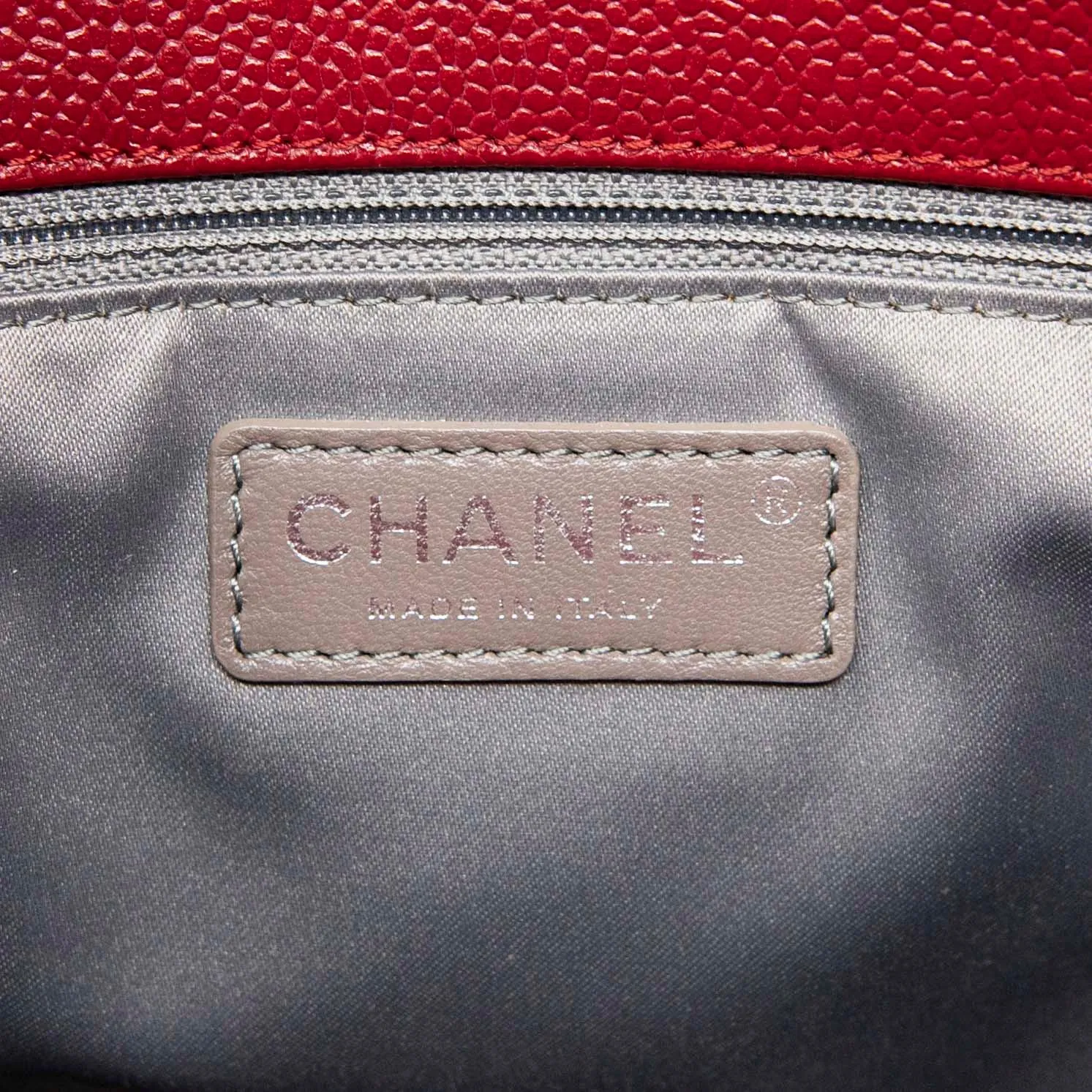 Chanel Red Grand Shopping Tote