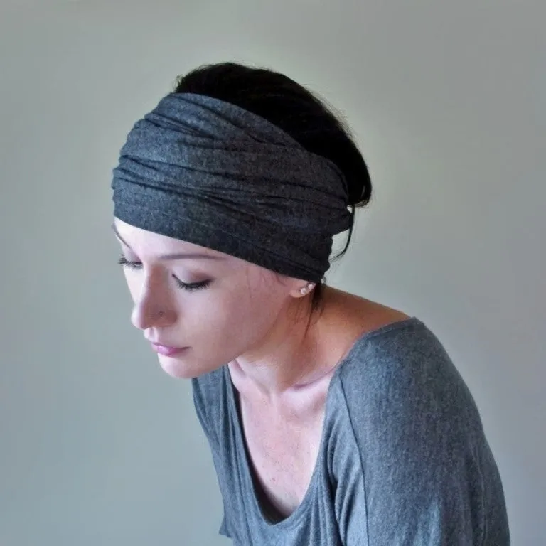 CHARCOAL GRAY Head Scarf