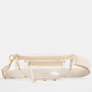 CHARLES CROSSBODY CLEAR MED - Calla Lily White/Brushed Gold