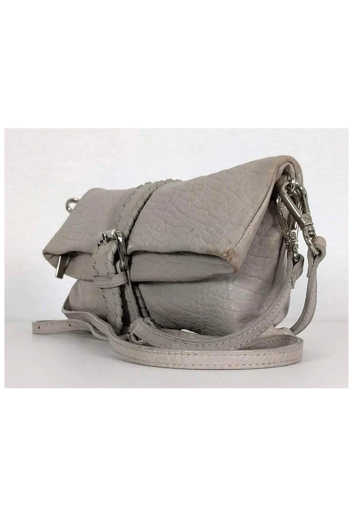 Charles Jourdan - Grey Leather Crossbody Bag