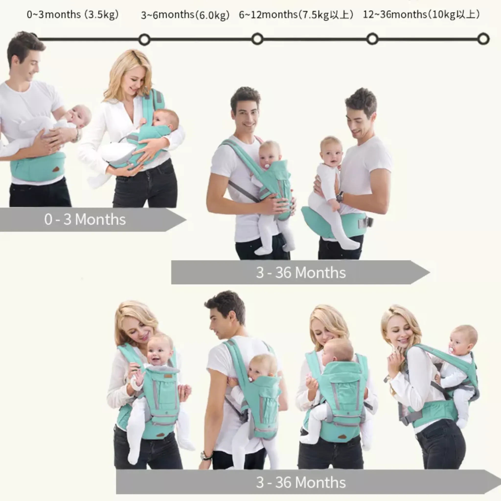 Cherish 3-in-1 Active Baby Carrier