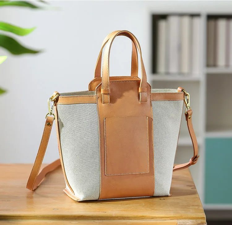 Chic Womens Small Canvas Tote Canvas Shoulder Handbags