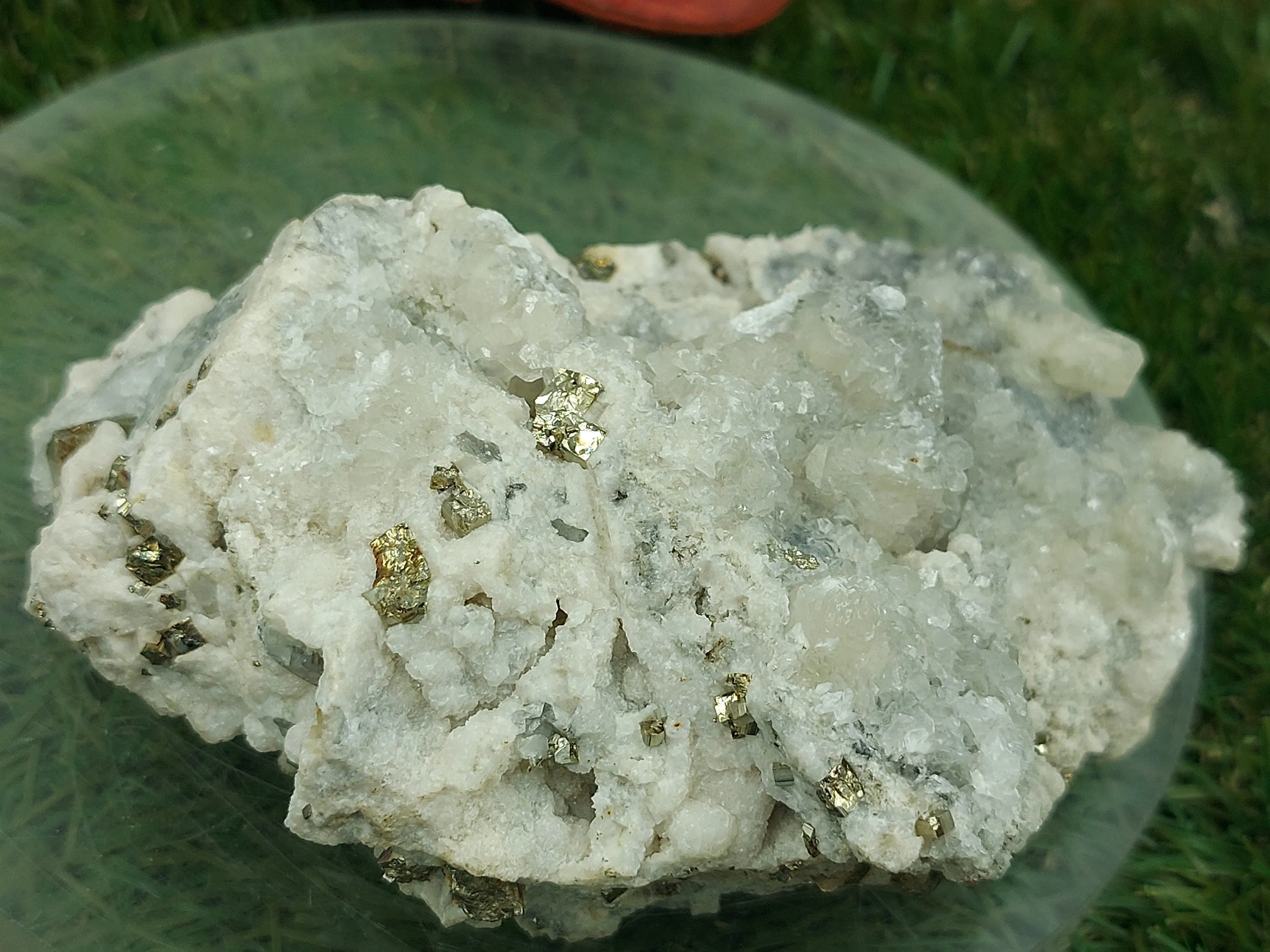 Combination Natural Rough Speciment with Galena - Pyrite - Calcite