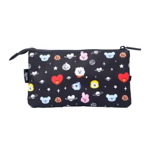 Cool Triple Zip Pencil Case