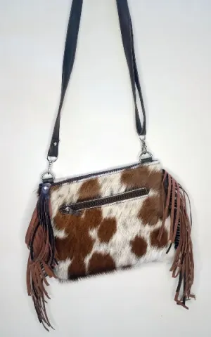 Cowhide Crossbody Bag Speckled