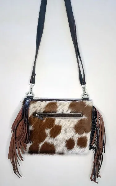 Cowhide Crossbody Bag Speckled