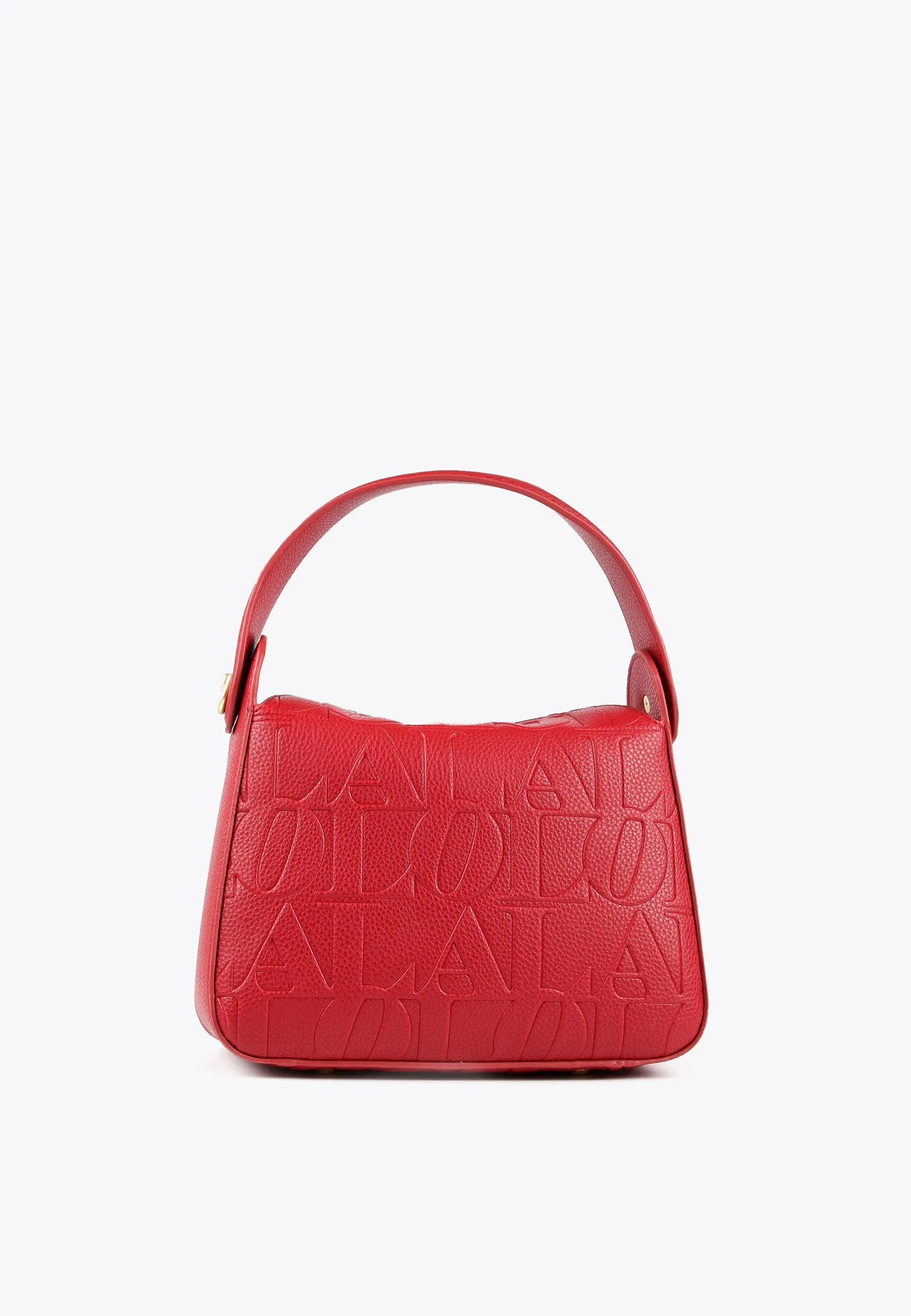 Crossbody bag with engraved logo