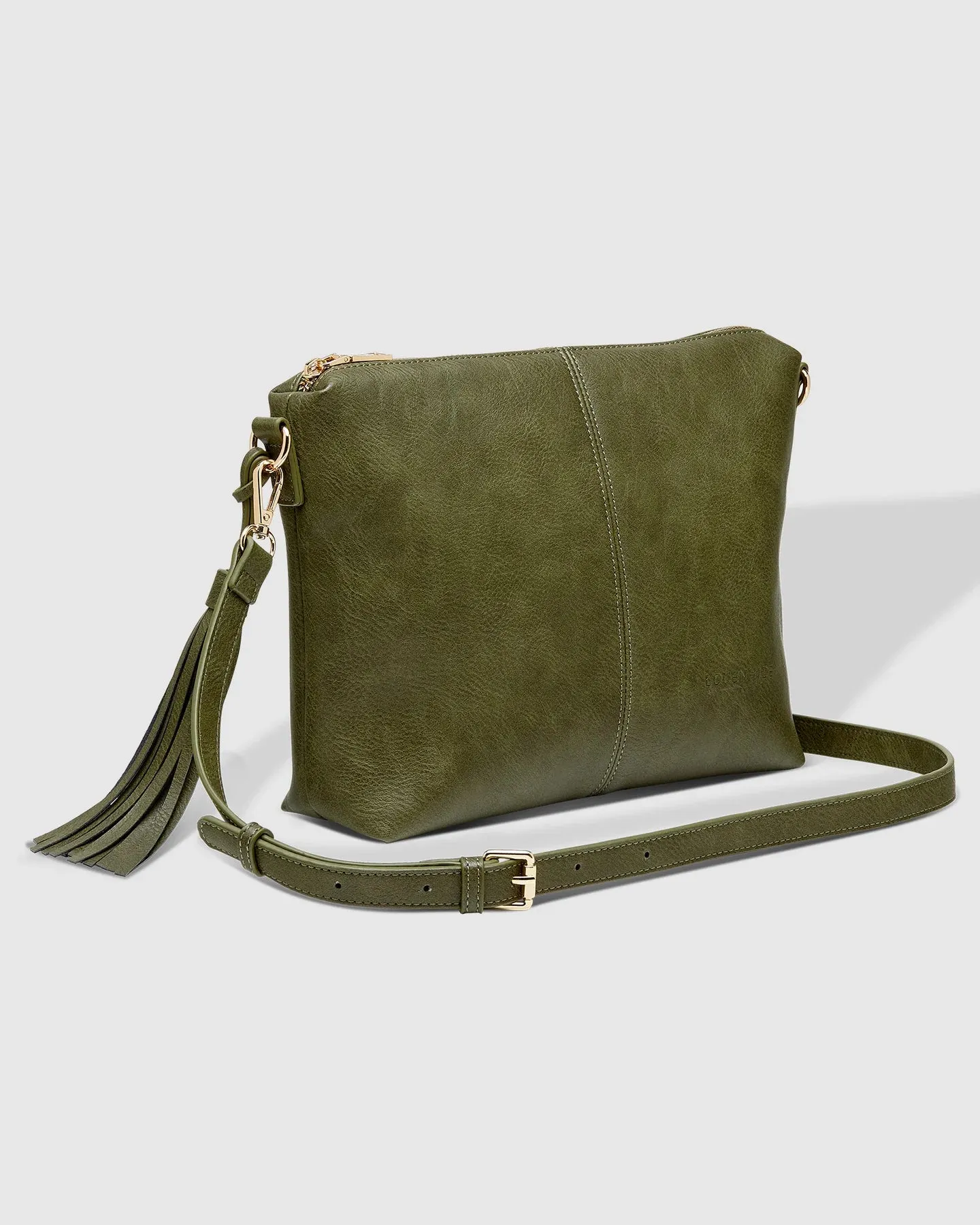 DAISY STRIPE CROSSBODY BAG KHAKI