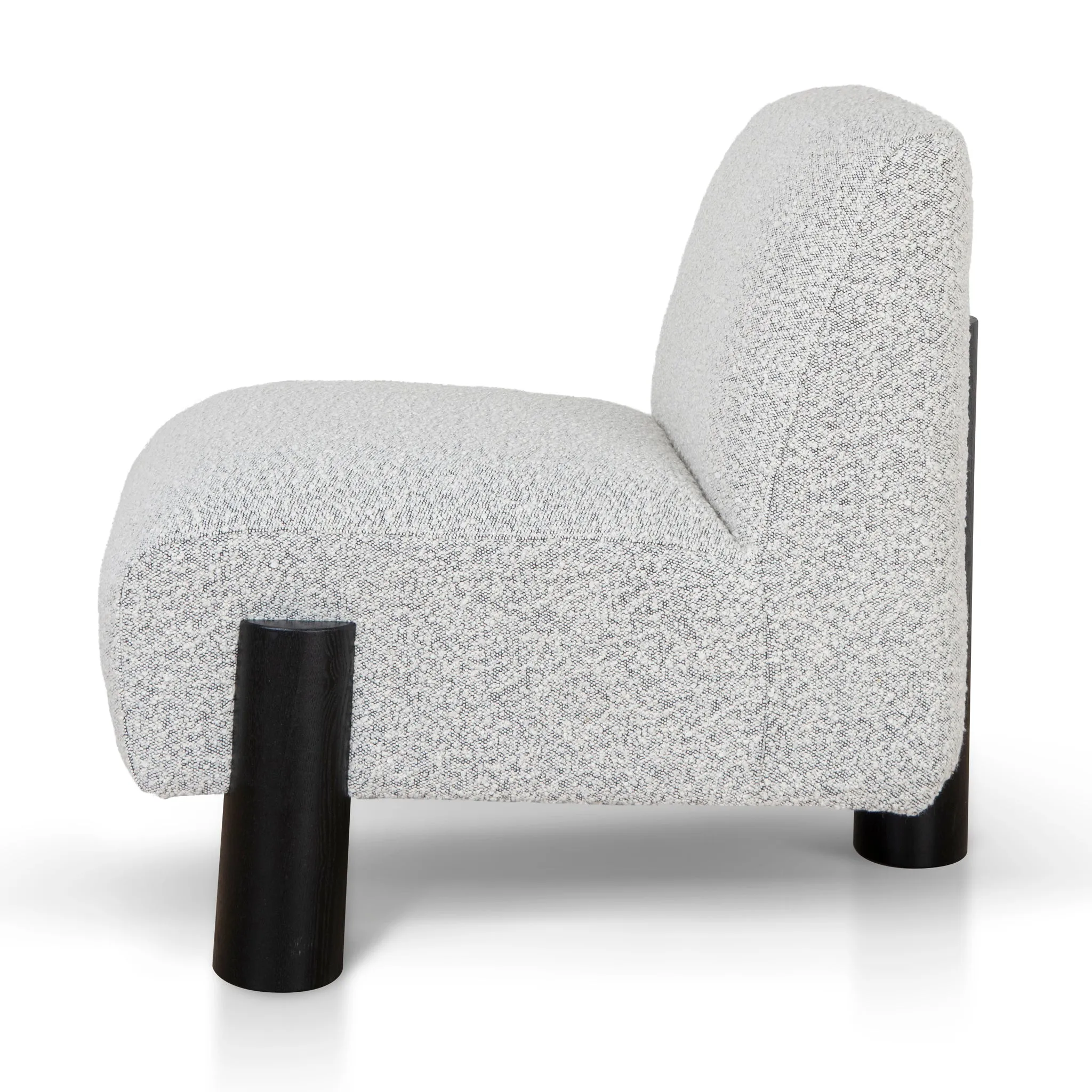 Deandre Armchair - Charcoal White Boucle