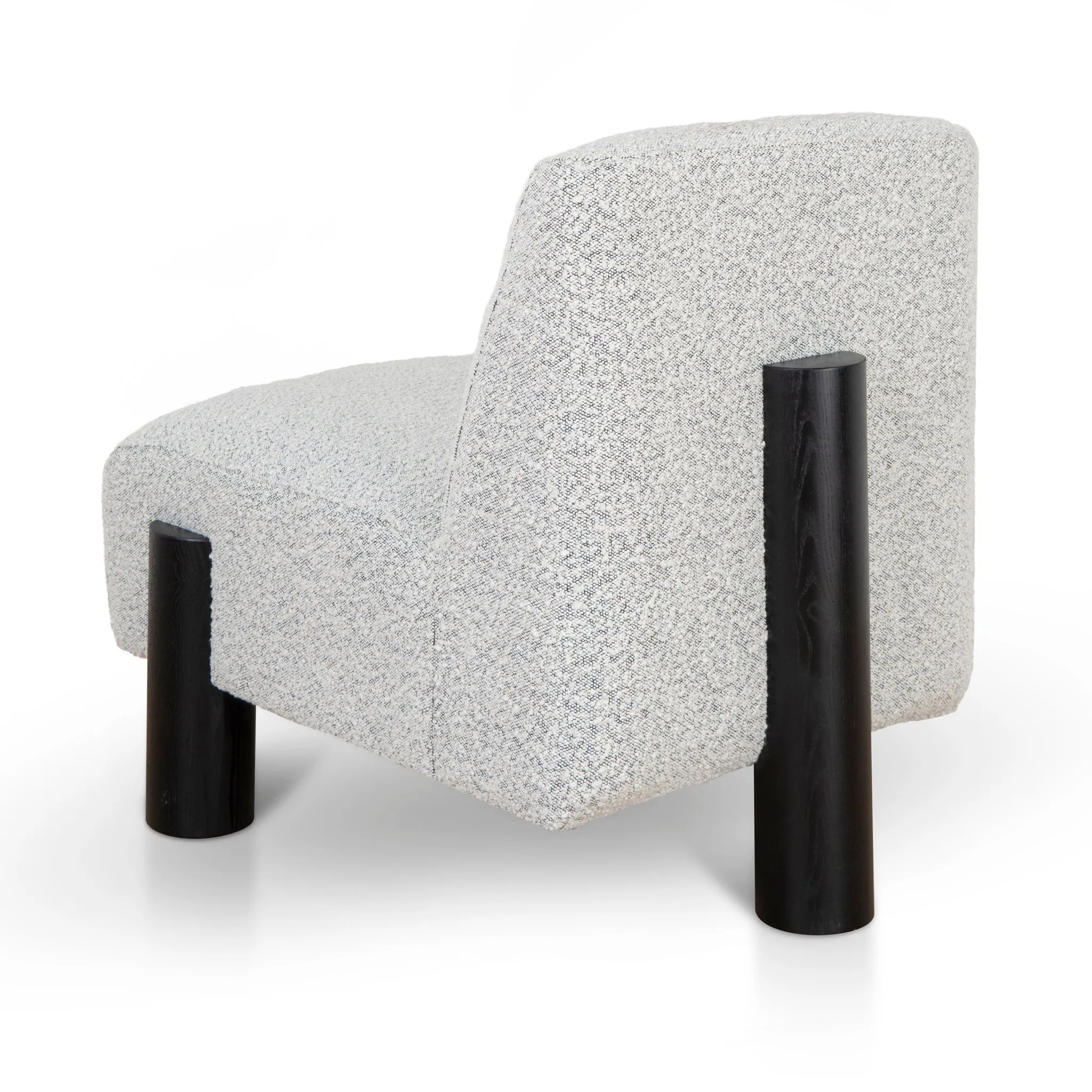 Deandre Armchair - Charcoal White Boucle