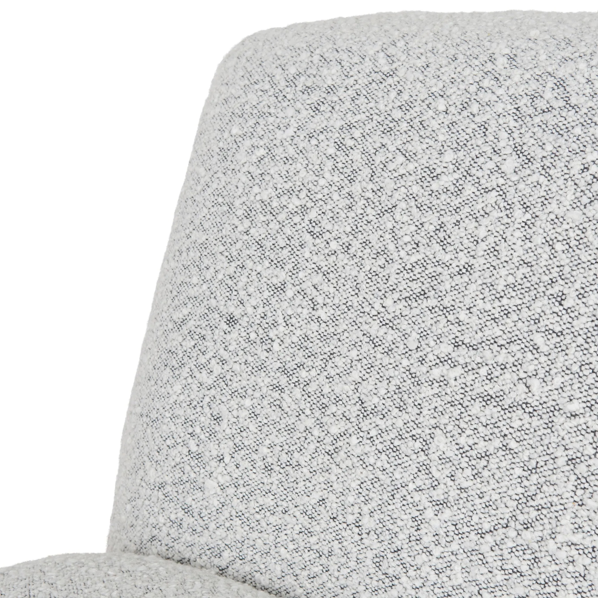 Deandre Armchair - Charcoal White Boucle