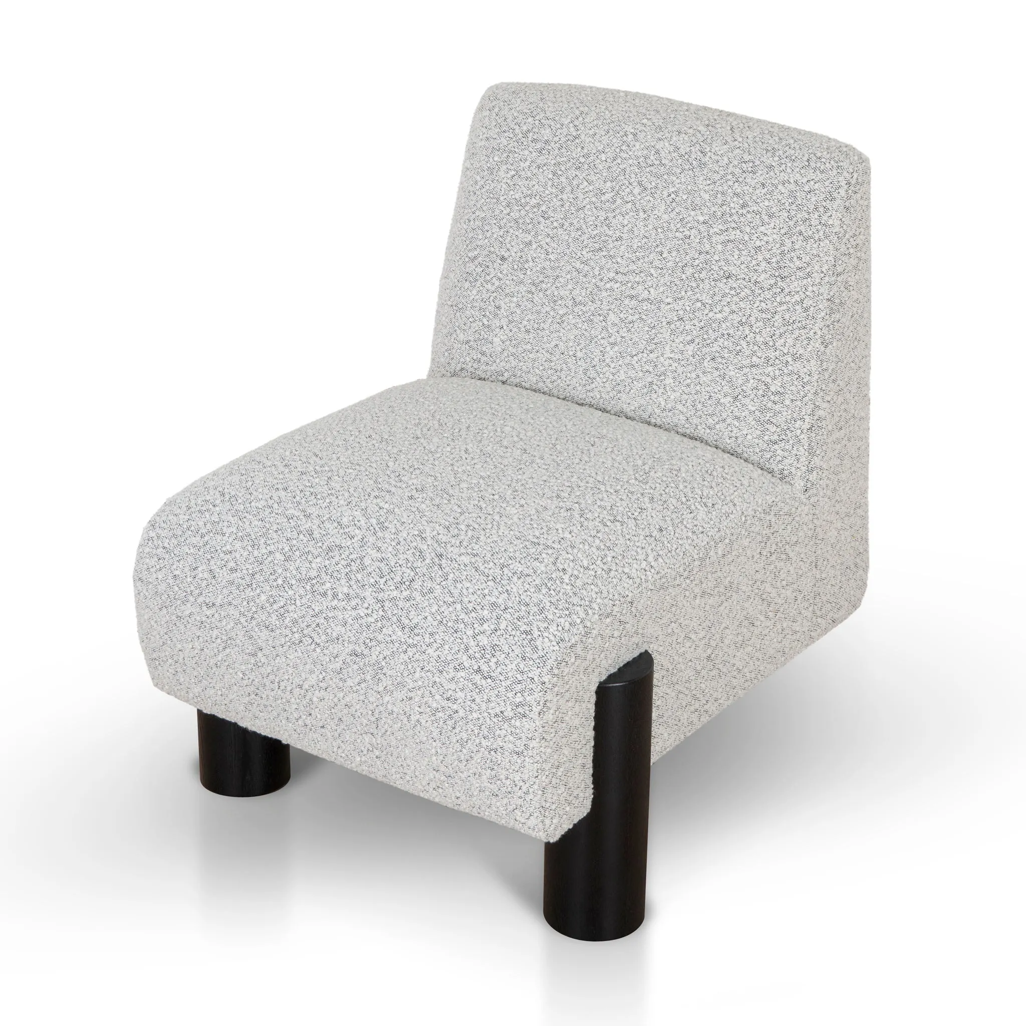 Deandre Armchair - Charcoal White Boucle