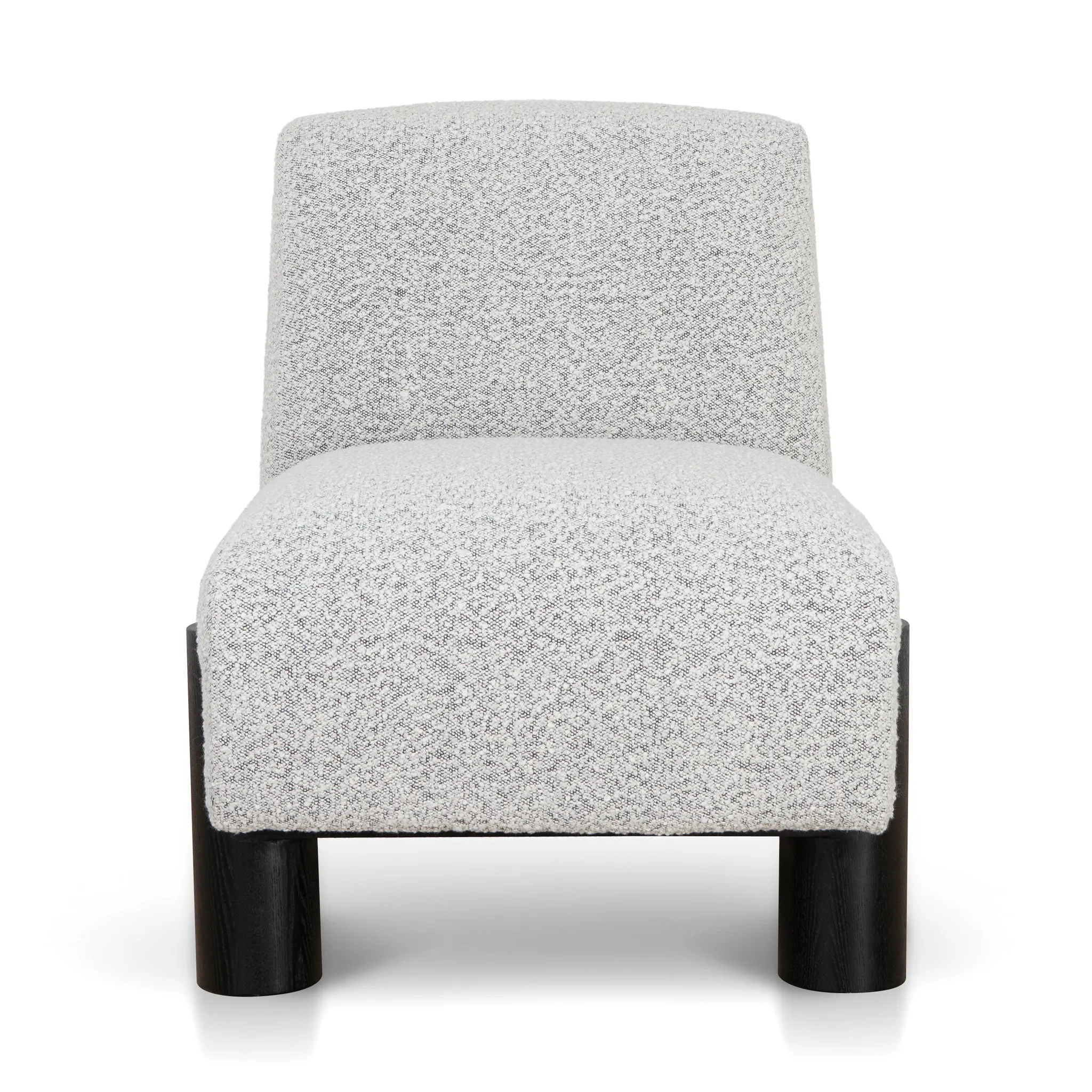 Deandre Armchair - Charcoal White Boucle