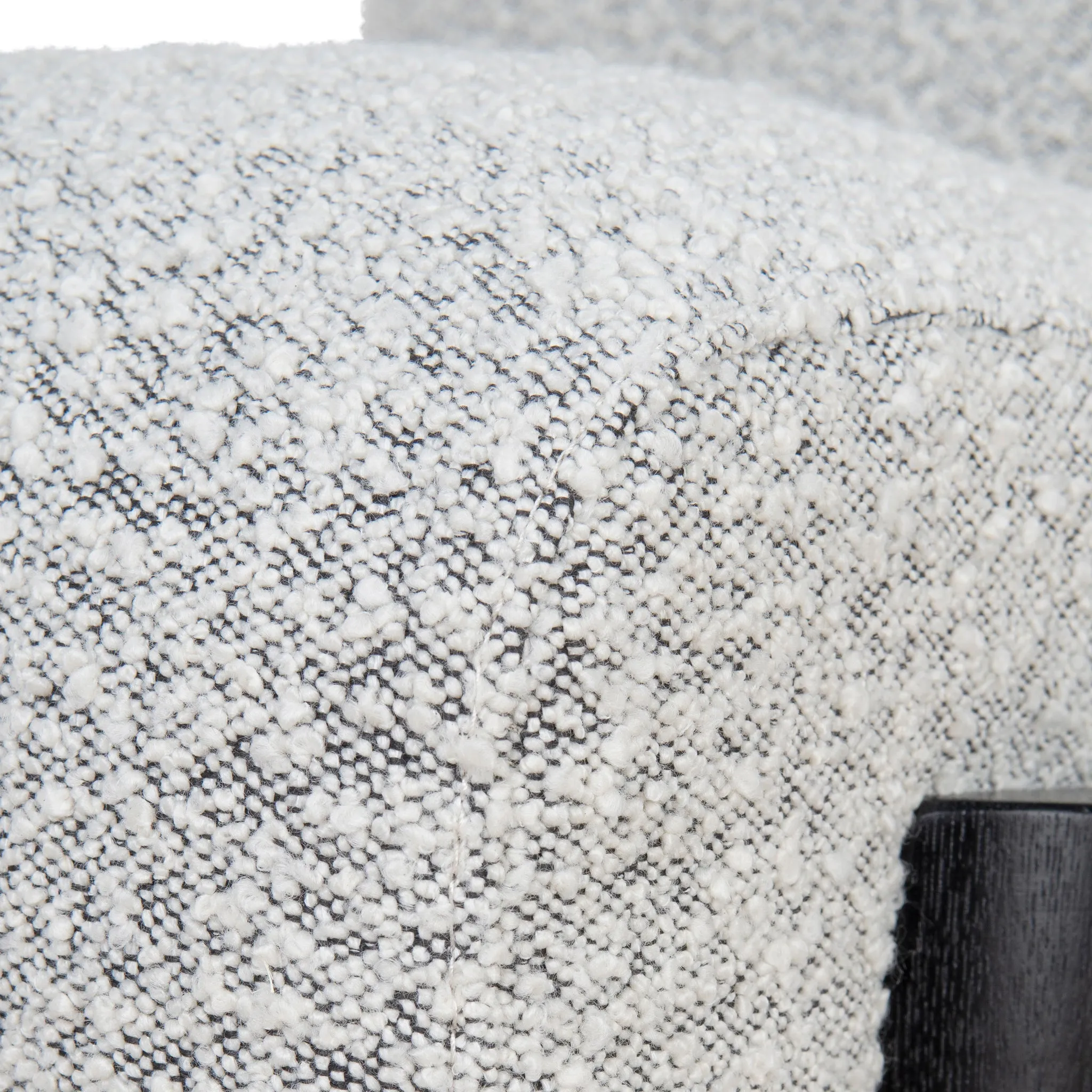 Deandre Armchair - Charcoal White Boucle