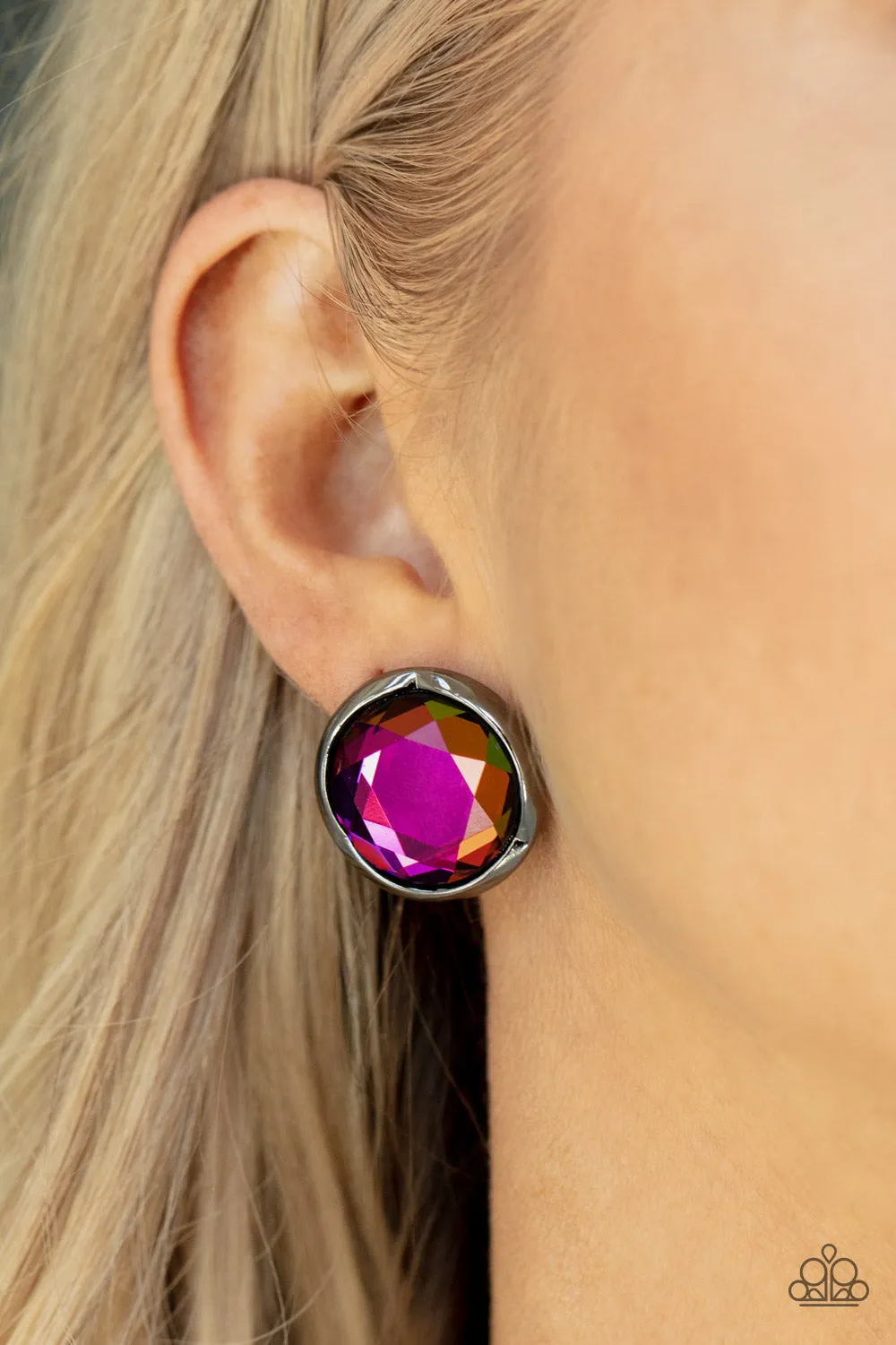 Double - Take Twinkle - Multi Colored Post Earrings - Paparazzi Accessories