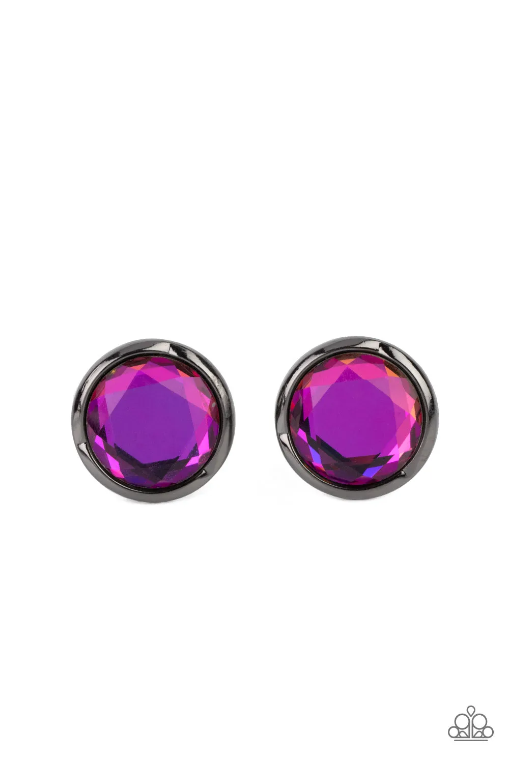 Double - Take Twinkle - Multi Colored Post Earrings - Paparazzi Accessories