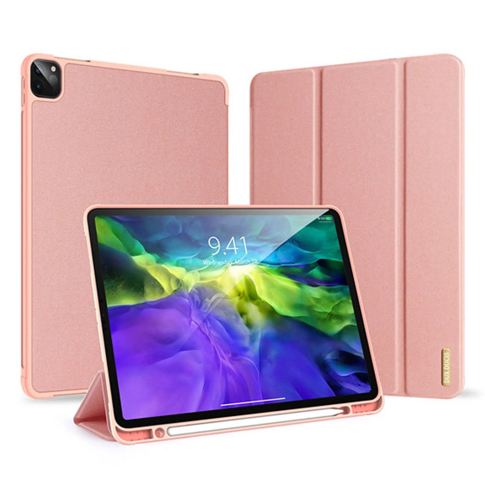 Dux Ducis Domo for Apple iPad Pro 11 (2020) (With Apple Pencil Holder) - Pink