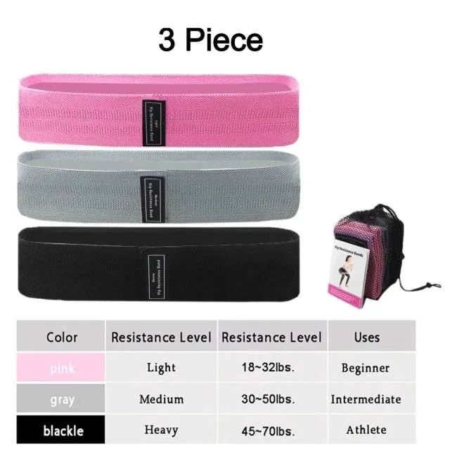 Elastic Fitness Resistance Band (3pcs)