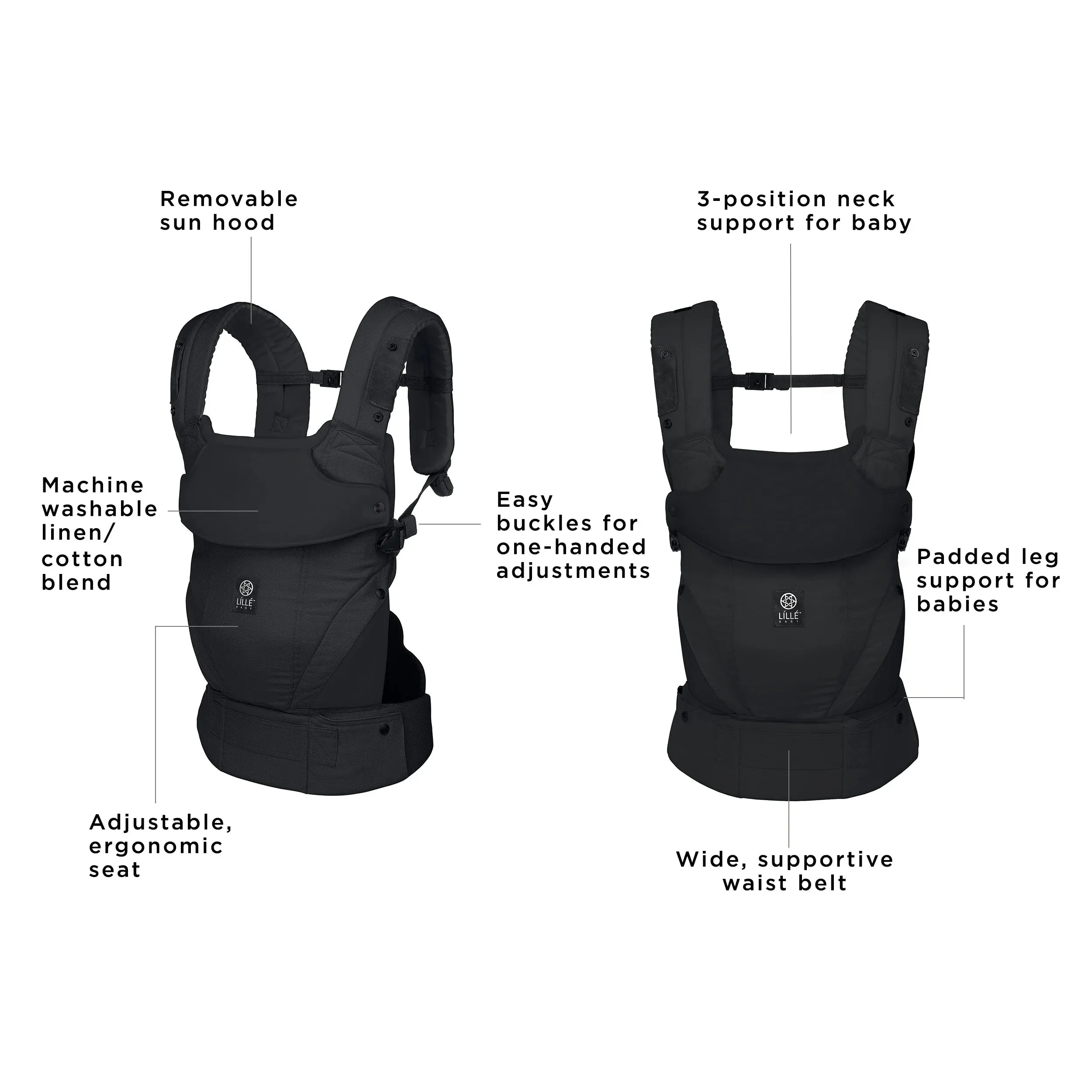 Elevate 6-in-1 Baby Carrier - Basalt