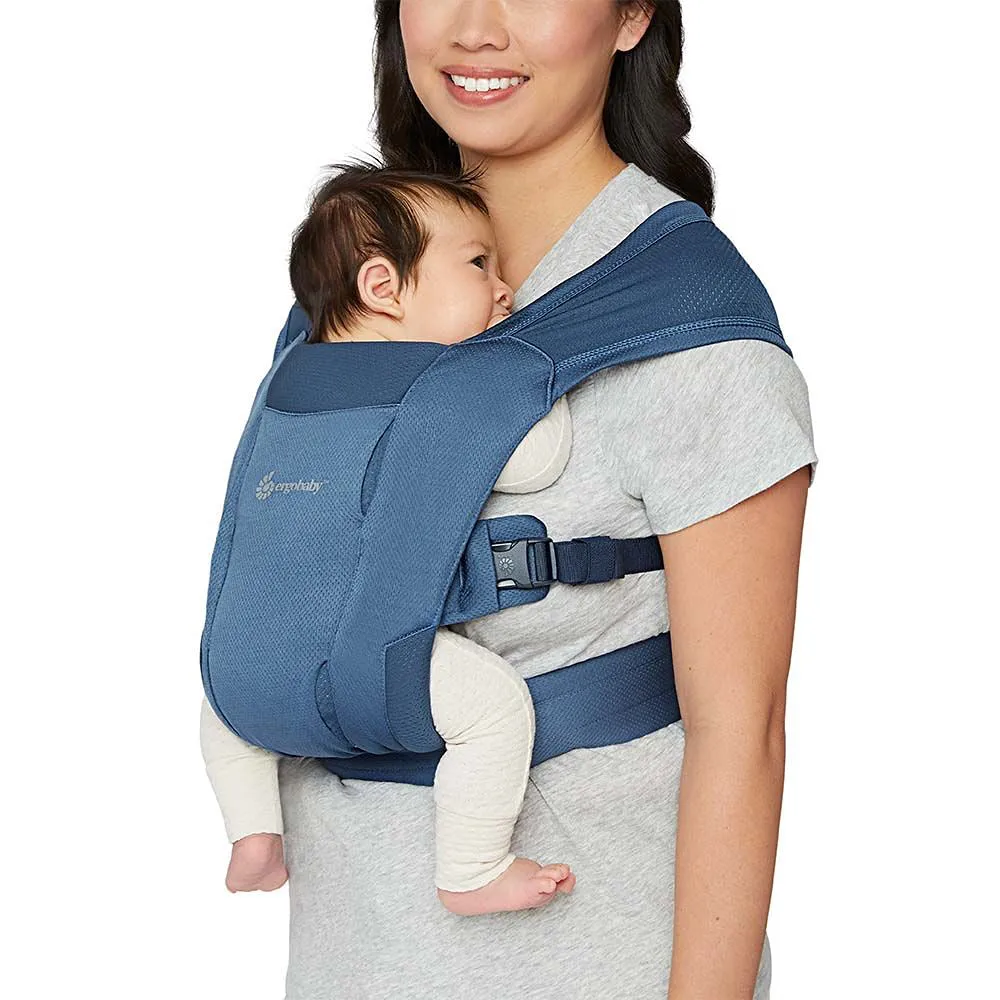 Ergobaby Embrace Newborn Carrier Soft Air Mesh - Blue