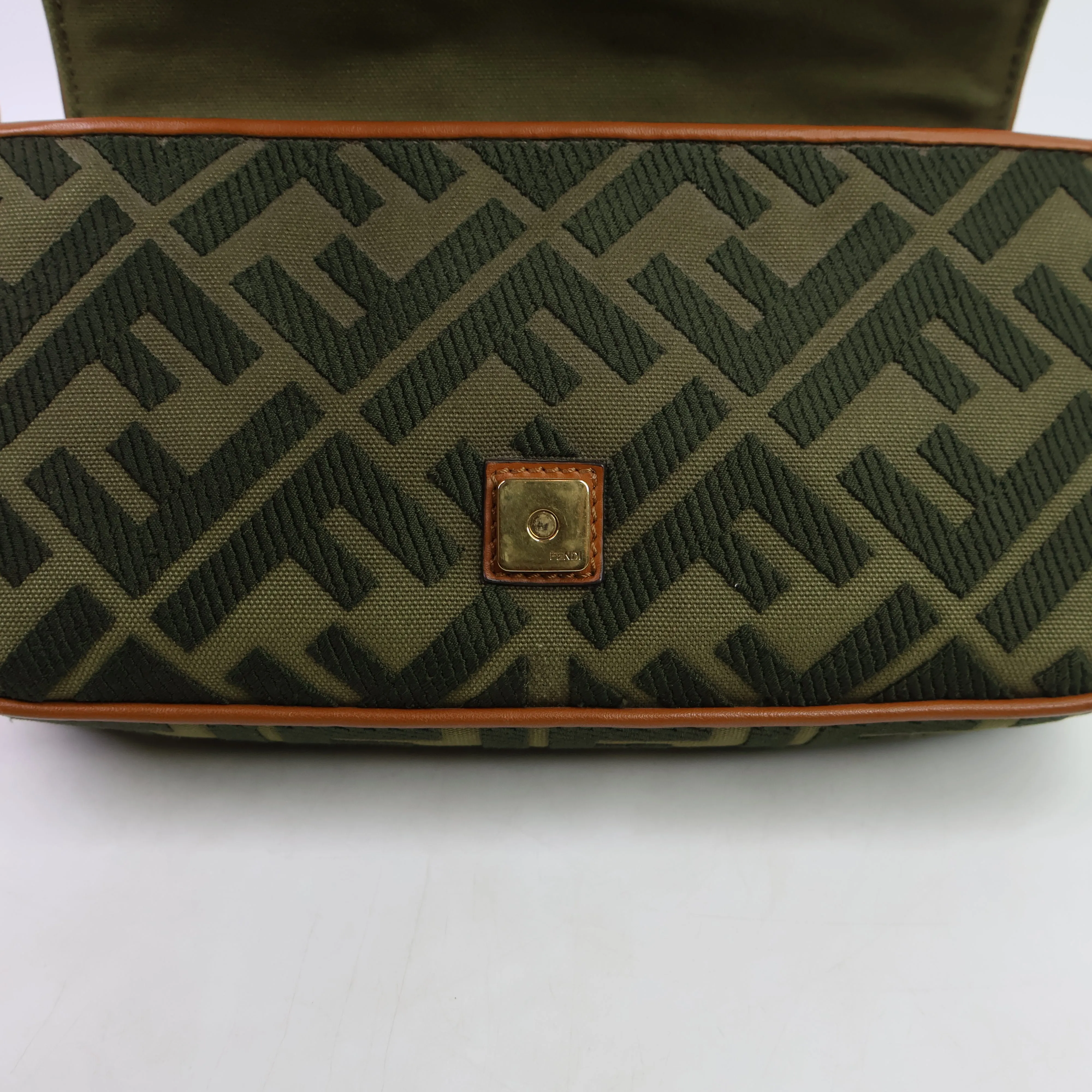 Fendi Baguette Canvas Green