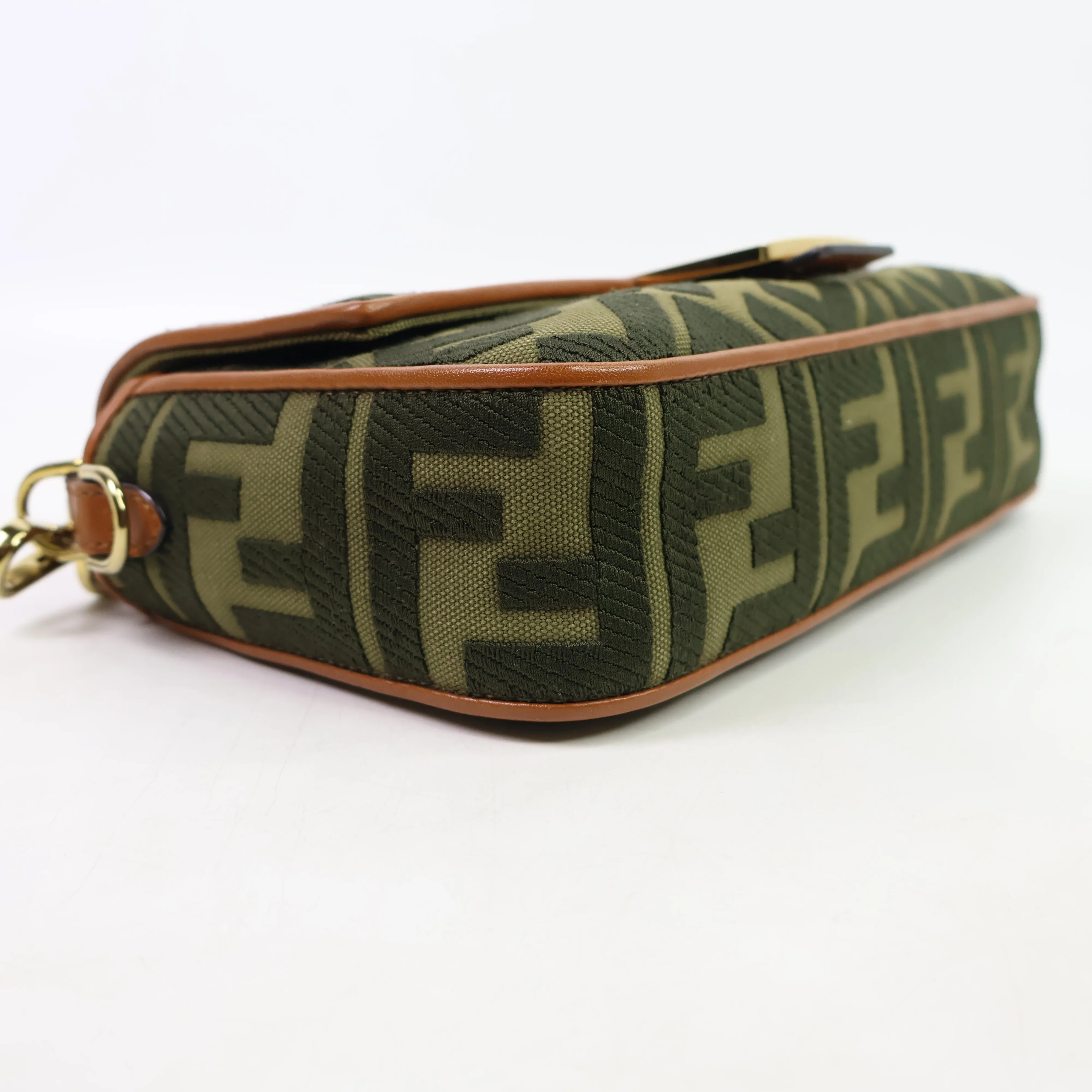 Fendi Baguette Canvas Green