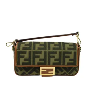 Fendi Baguette Canvas Green