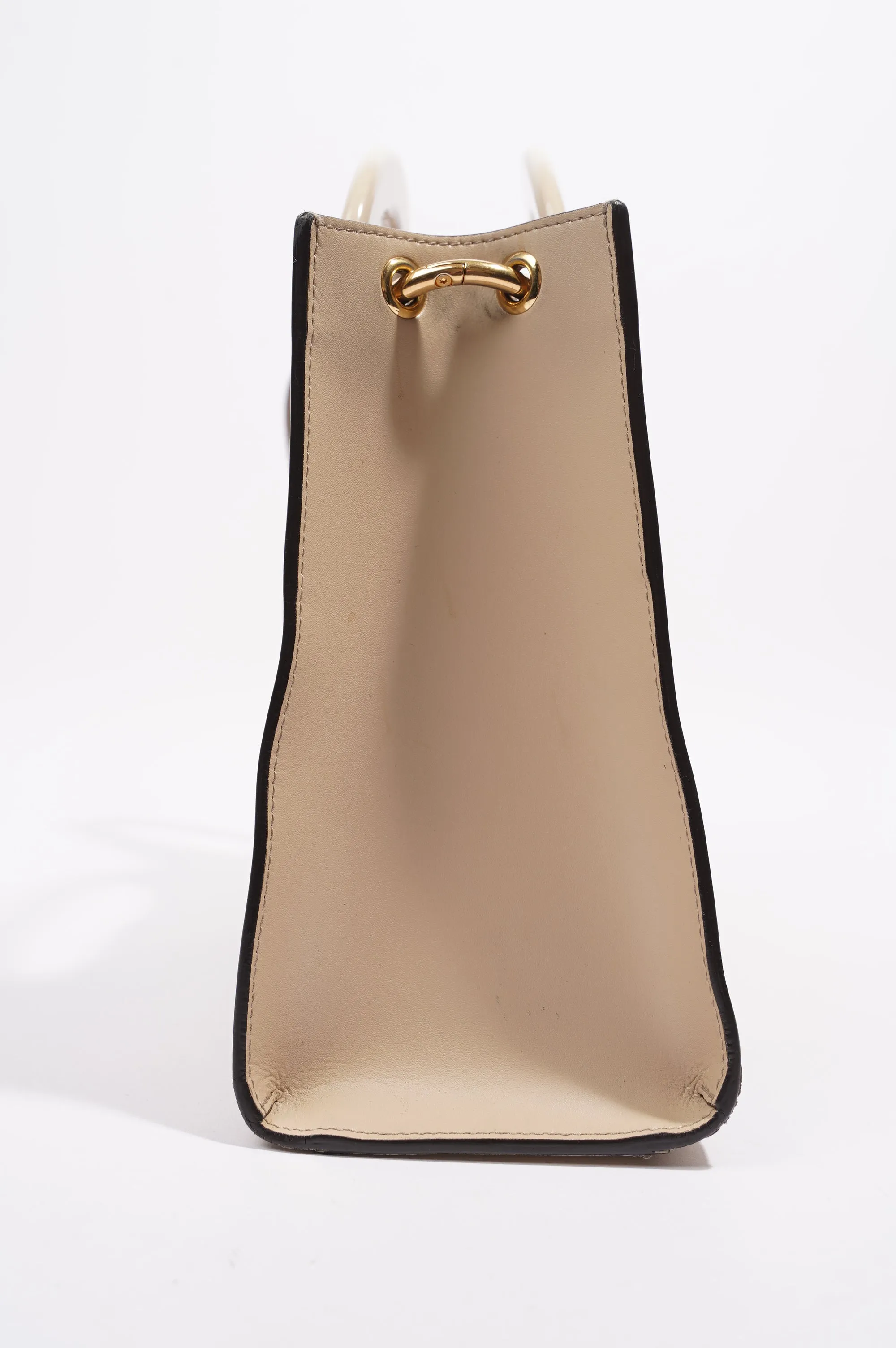 Fendi Runway Shopping Bag Cream Leather