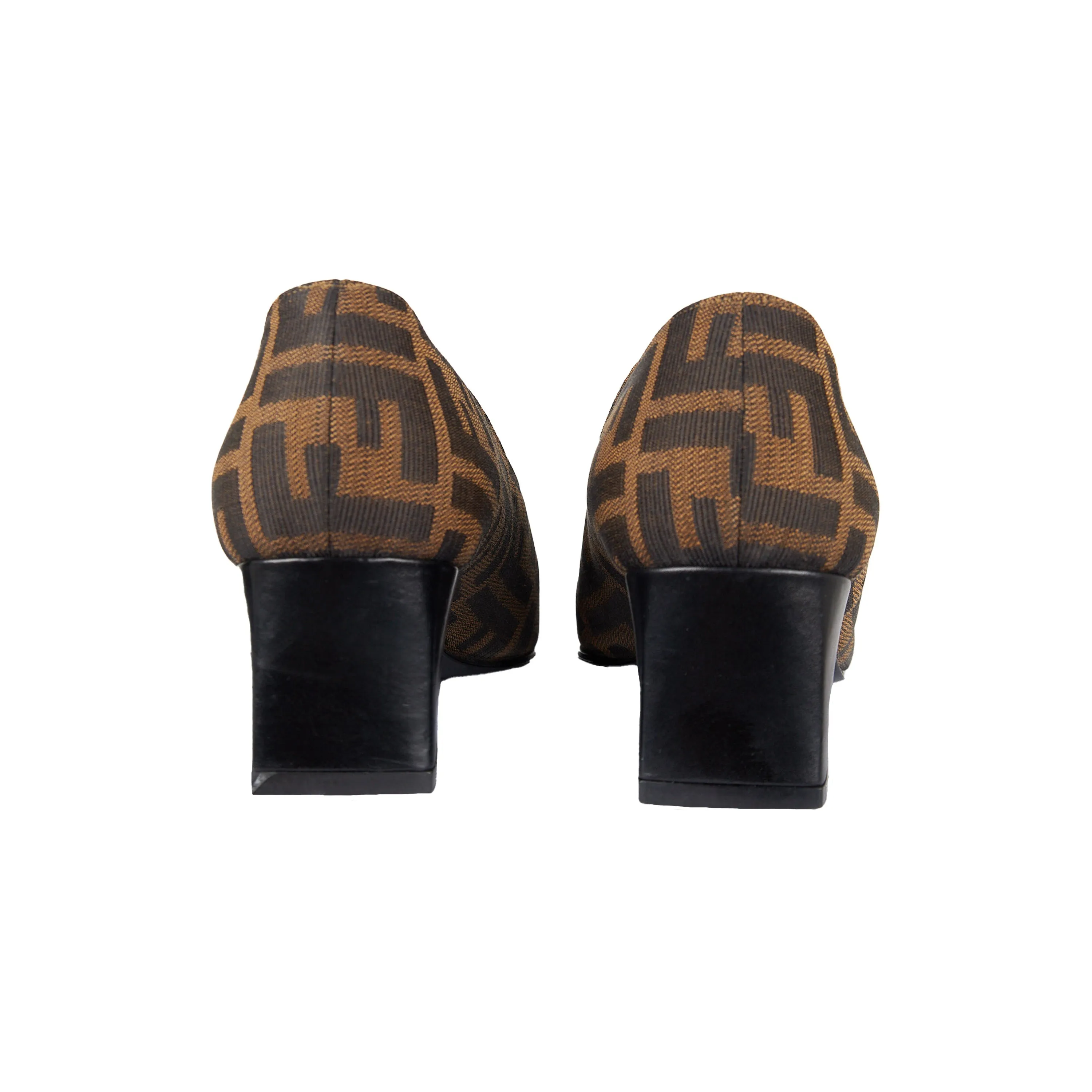 Fendi Zucca Monogram Pump Shoes - '90s