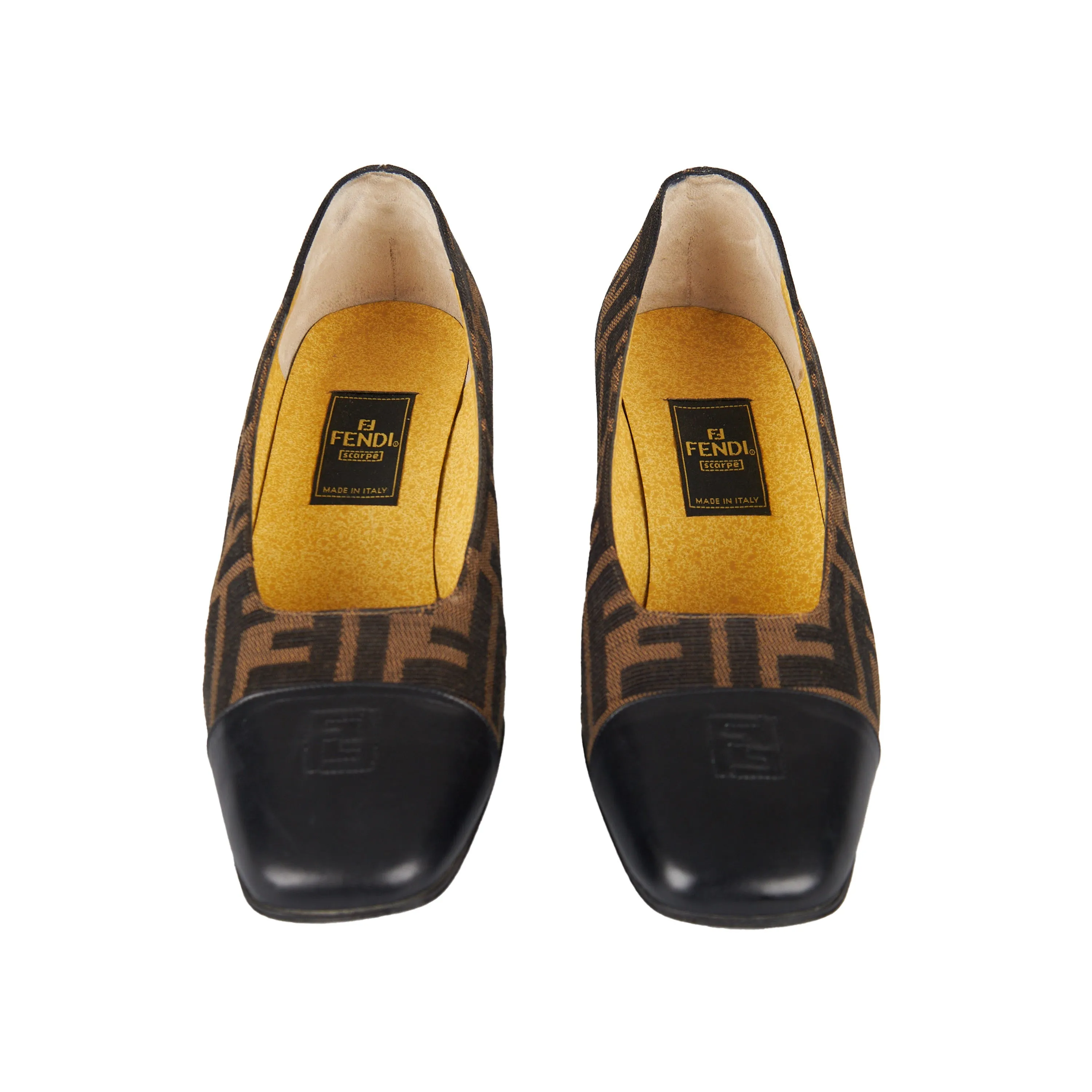 Fendi Zucca Monogram Pump Shoes - '90s