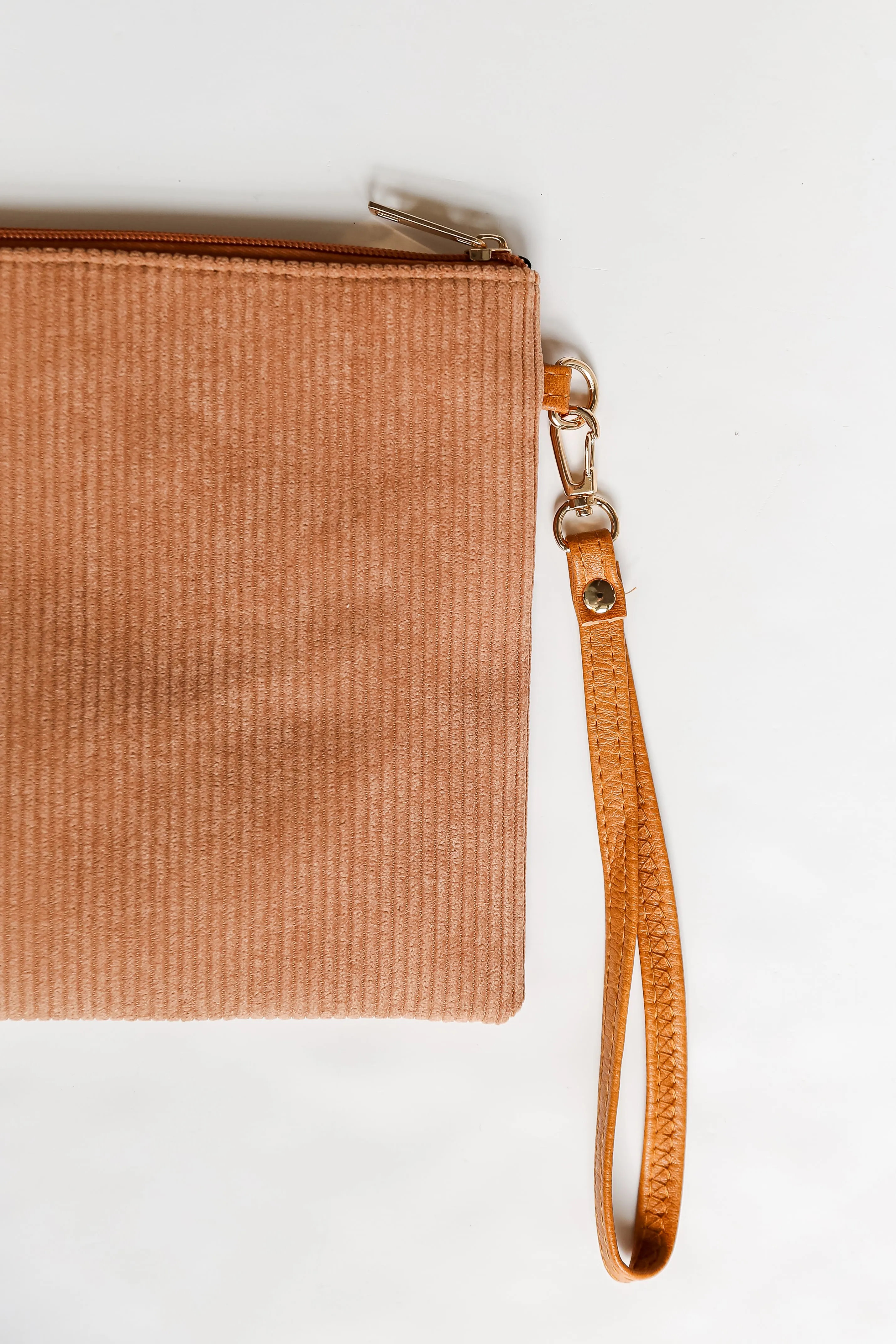 FINAL SALE - Unbelievably Cute Camel Corduroy Crossbody Bag