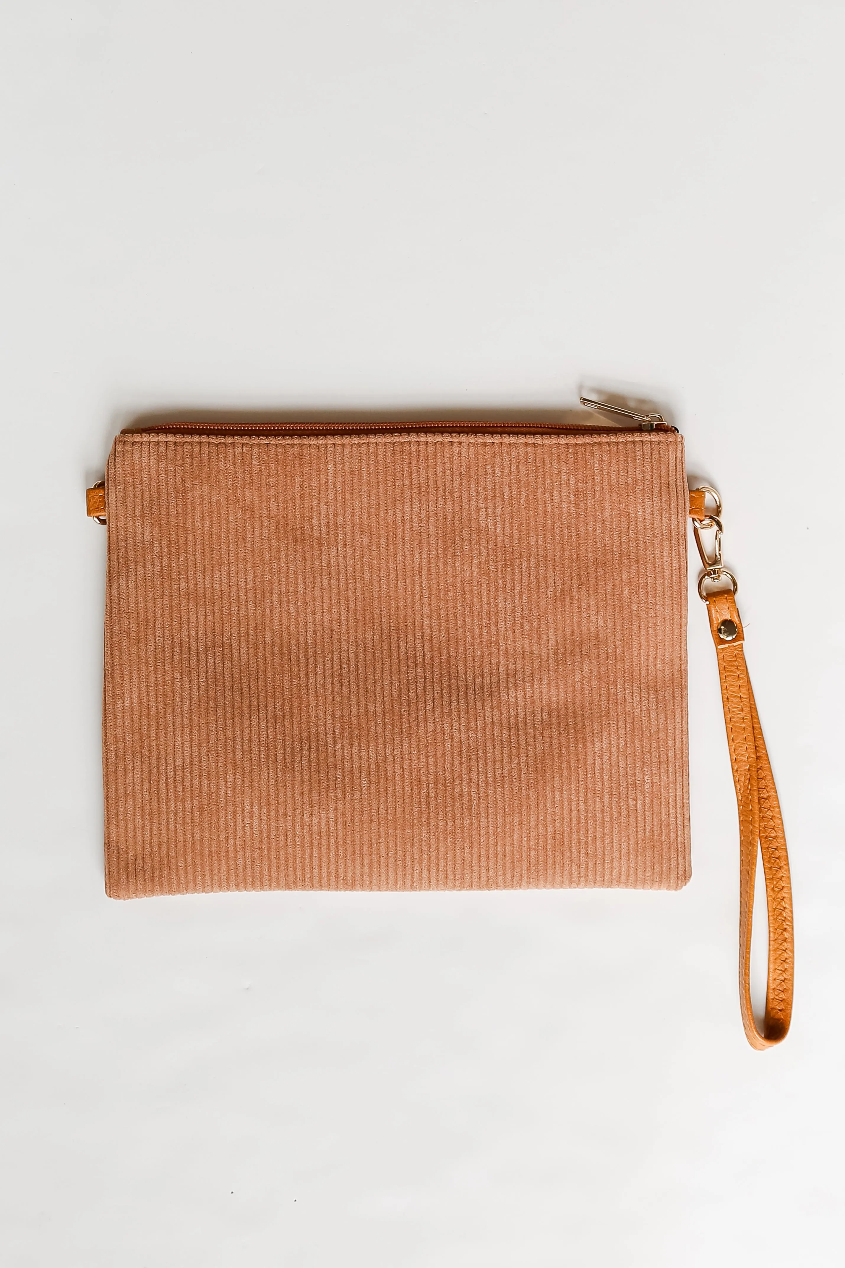 FINAL SALE - Unbelievably Cute Camel Corduroy Crossbody Bag