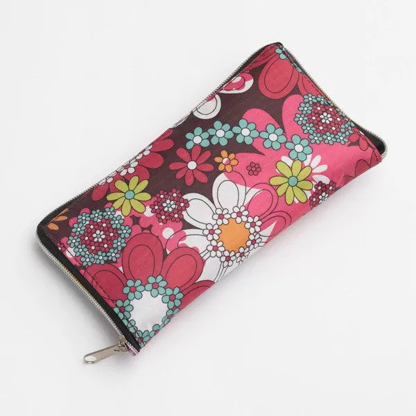 FLORAL FOLDAWAY SHOPPING BAG