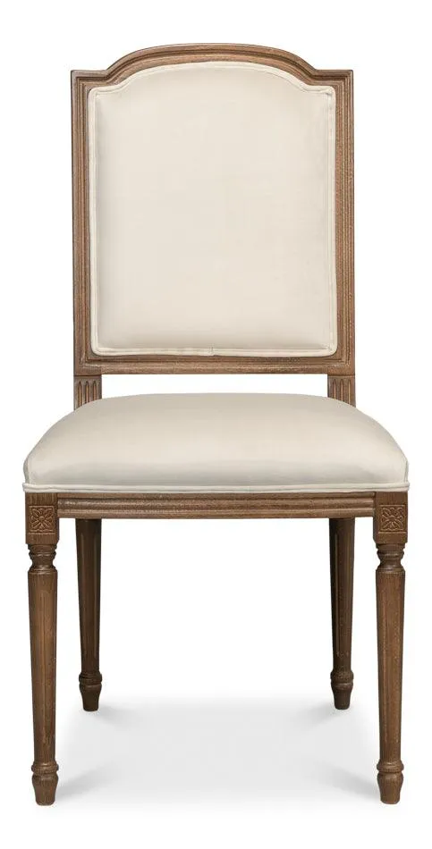 French Medallion Curved Top Side Chair - Set of 2