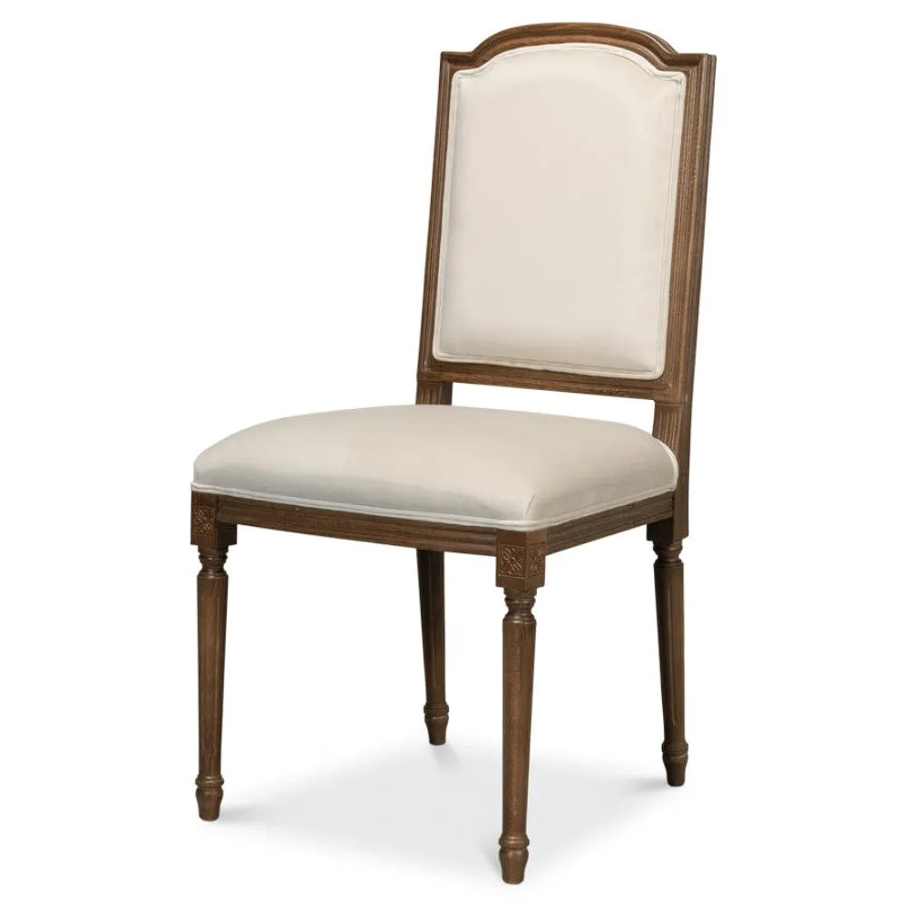 French Medallion Curved Top Side Chair - Set of 2