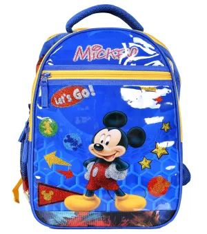 Fun Homes Disney Mickey Mouse 16 Inch Waterproof Polyster School Bag,Backpack for Kids, Blue