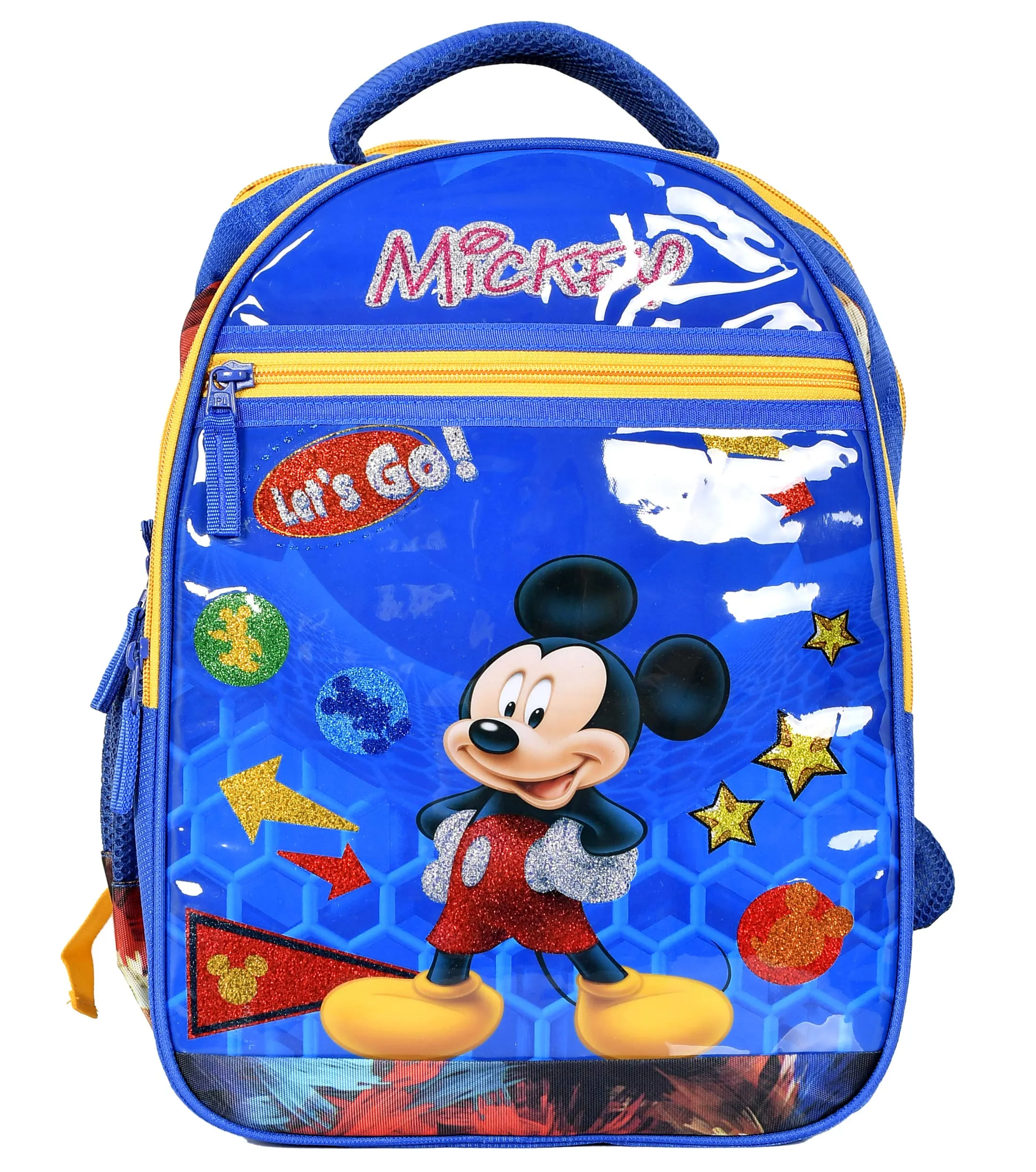 Fun Homes Disney Mickey Mouse 16 Inch Waterproof Polyster School Bag,Backpack for Kids, Blue