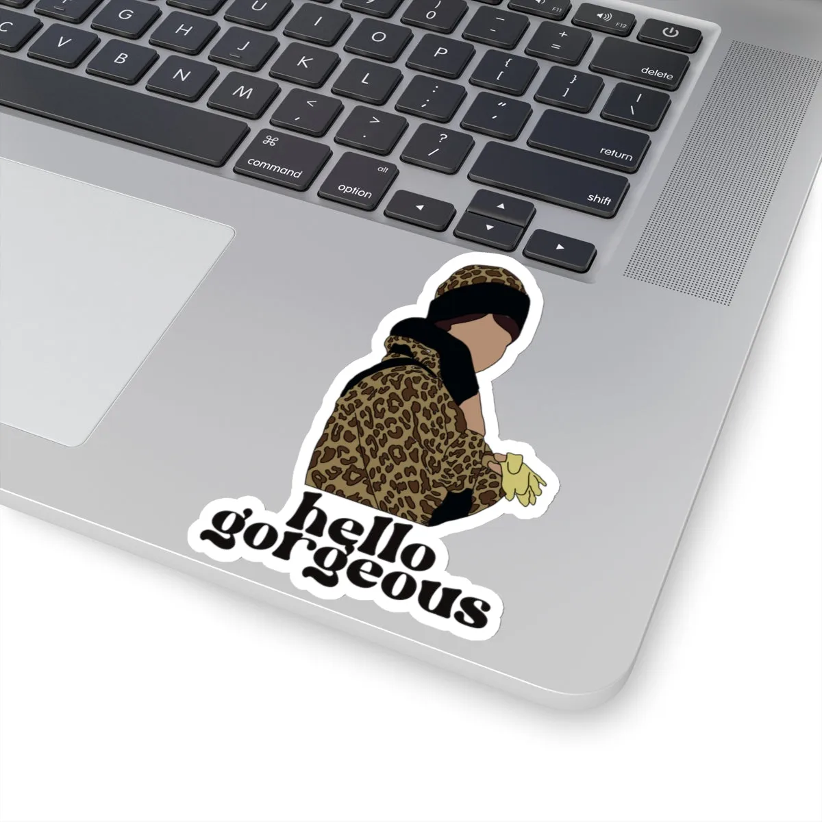 Funny Girl Hello Gorgeous Kiss-Cut Sticker