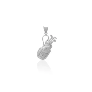 Golf Club Bag Pendant (Silver)