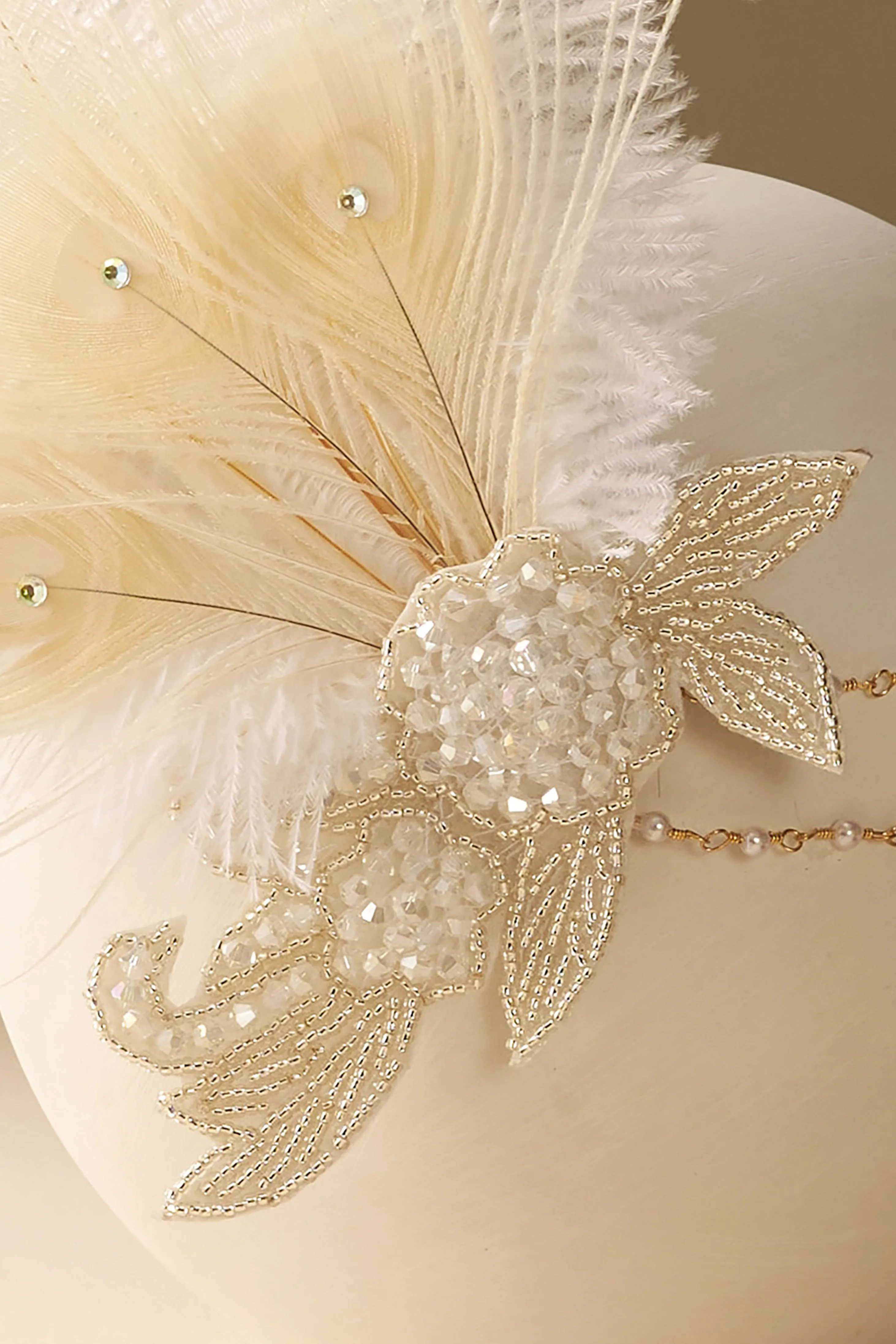 Gorgeous Beaded Feather Hairband