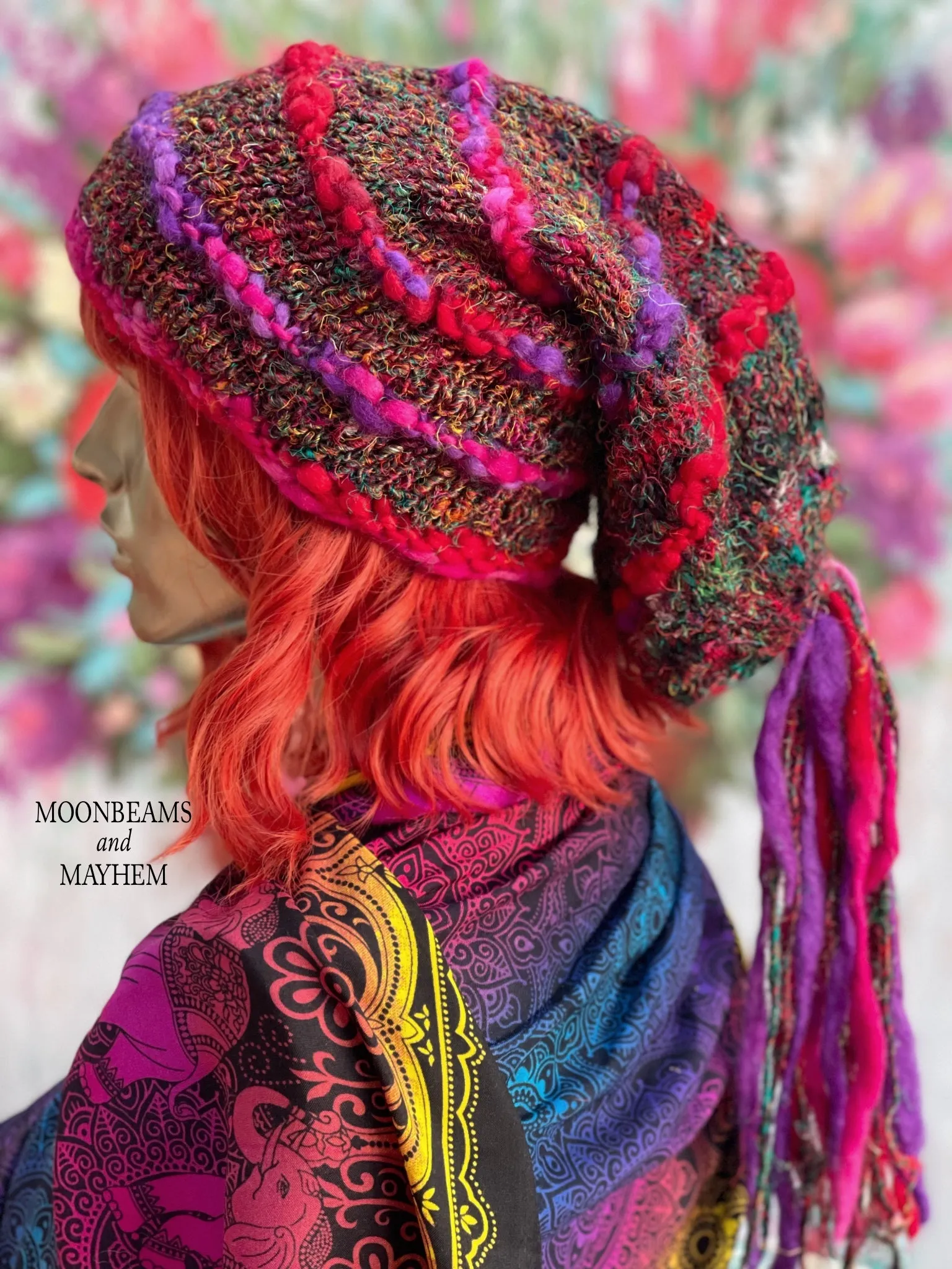 GORGEOUS CERISE/PURPLE MARLEY BEANIE / HAT