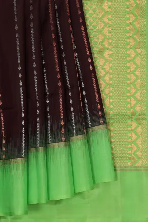 Gorgeous Chocolate-Brown Saree