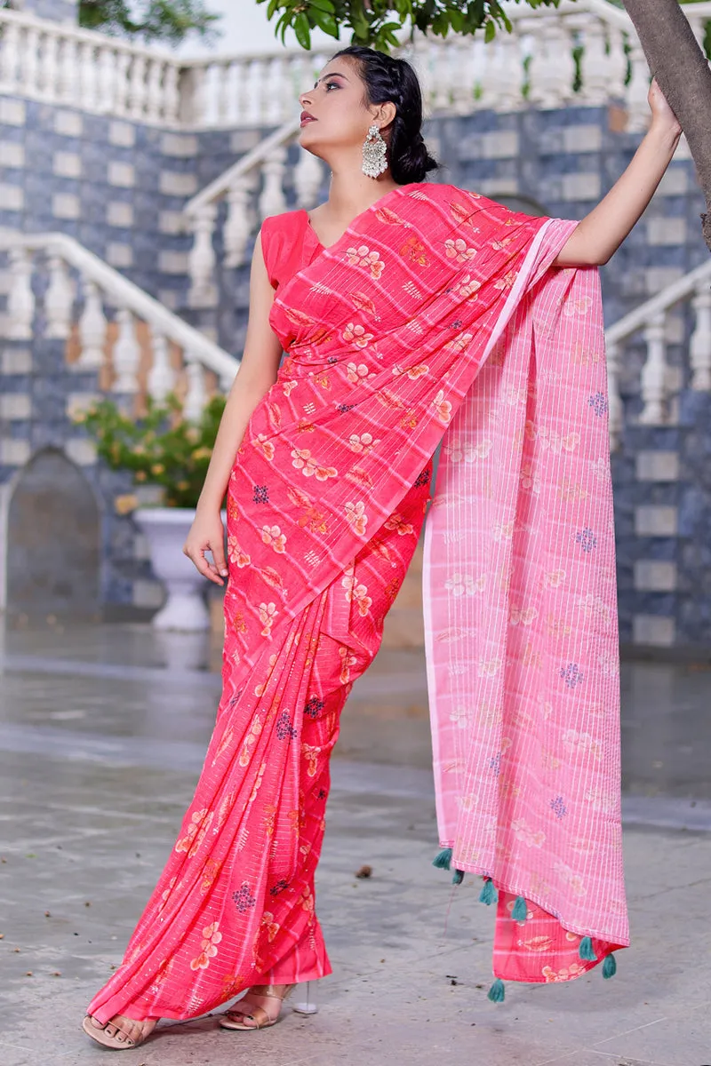 Gorgeous Georgette Digital Printed Saree