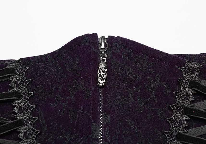 Gorgeous Goth [Violet] | VELVET CORSET*