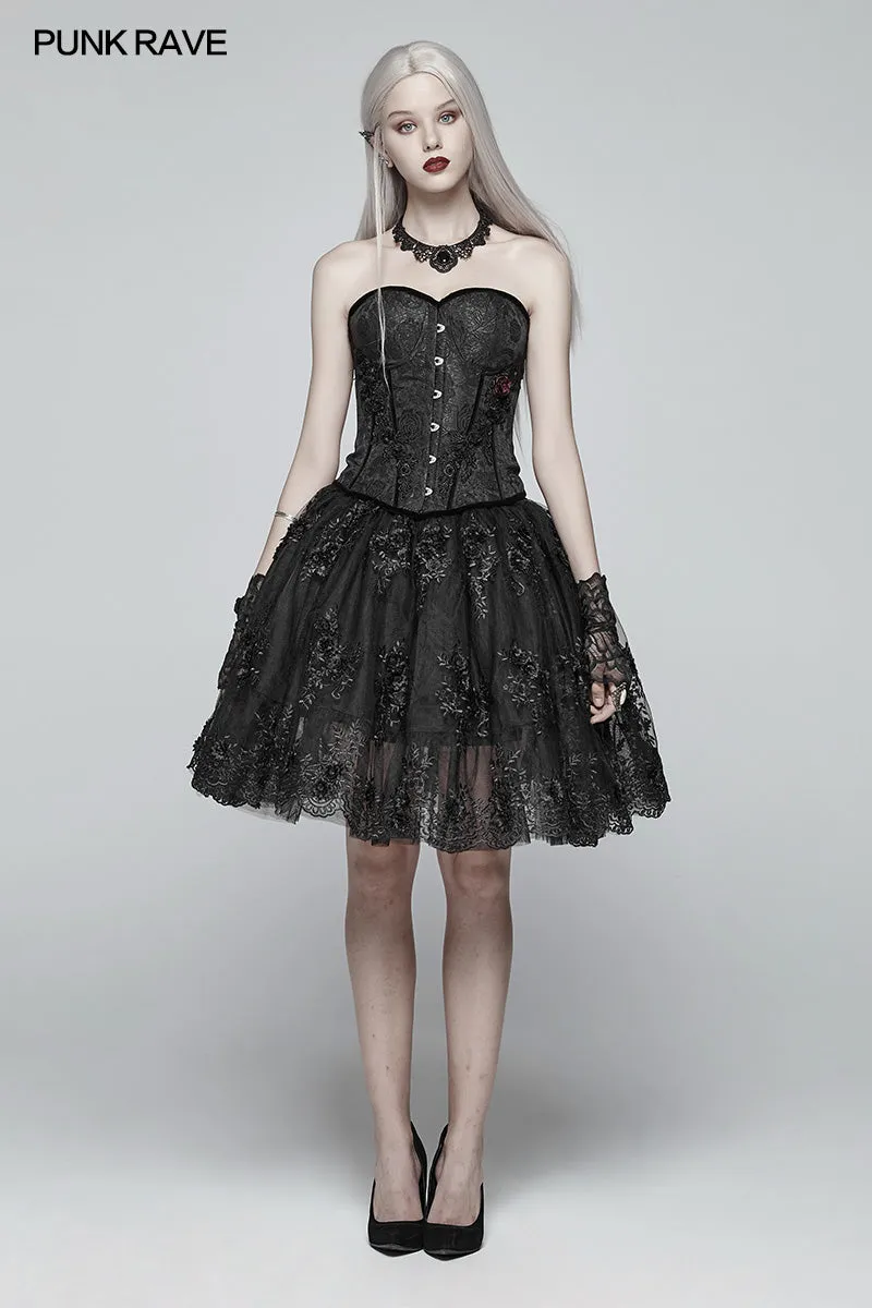 Gorgeous Lolita Lace Tutu Half Skirt