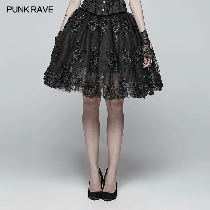 Gorgeous Lolita Lace Tutu Half Skirt