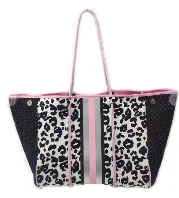 Gorgeous Neoprene Bag - Pink Leopard