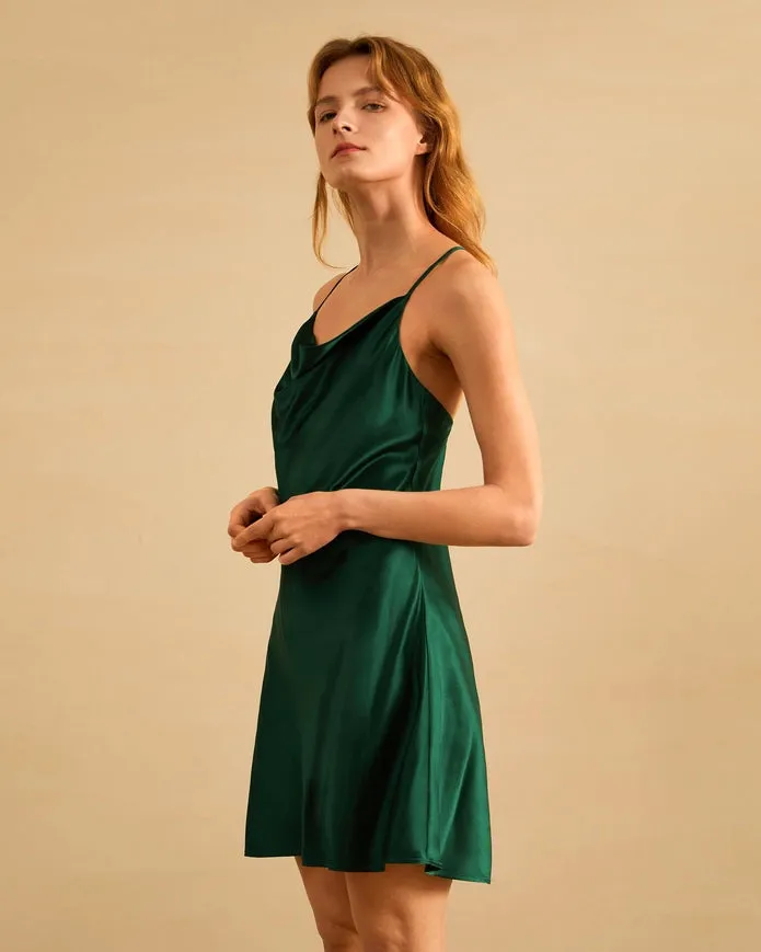 Gorgeous Silk Chemise Emerald Green