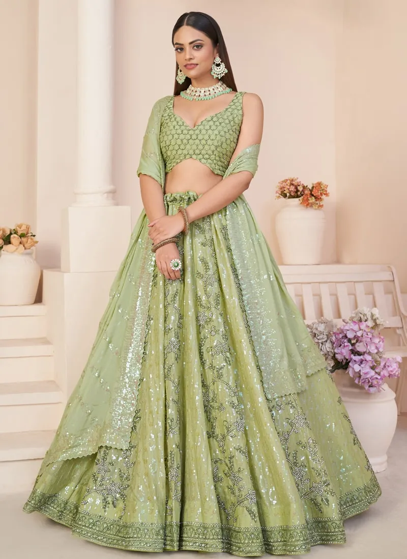 Gorgeous Wedding Lehenga with Delicate Details